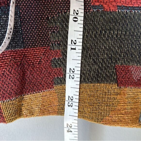 Coldwater Creek Vest Aztec Western Tapestry Patchwork - Picture 6 of 6